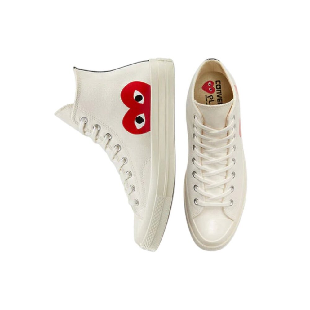 😍 NEW Converse x Comme des Garçons PLAY Chuck 70 High Top - Picture 2 of 10